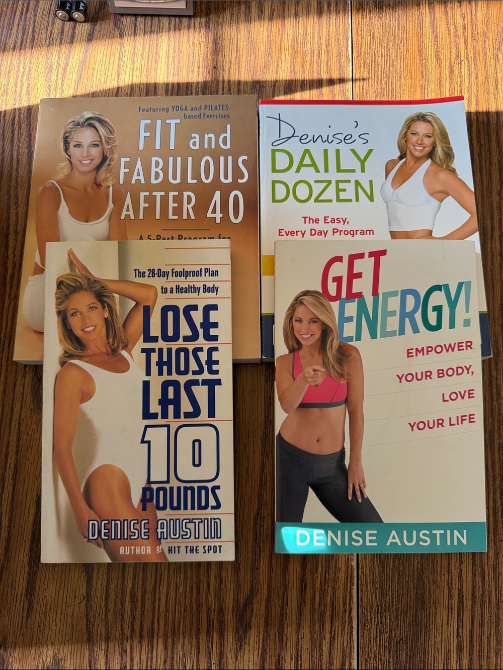 Denise Austin Fitness Book Bundle, set of 4